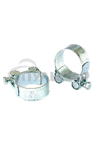 Хомуты металлические, силовые 40-43 мм, ширина 20 мм, шарнирные, W1, 2 шт. Сибртех