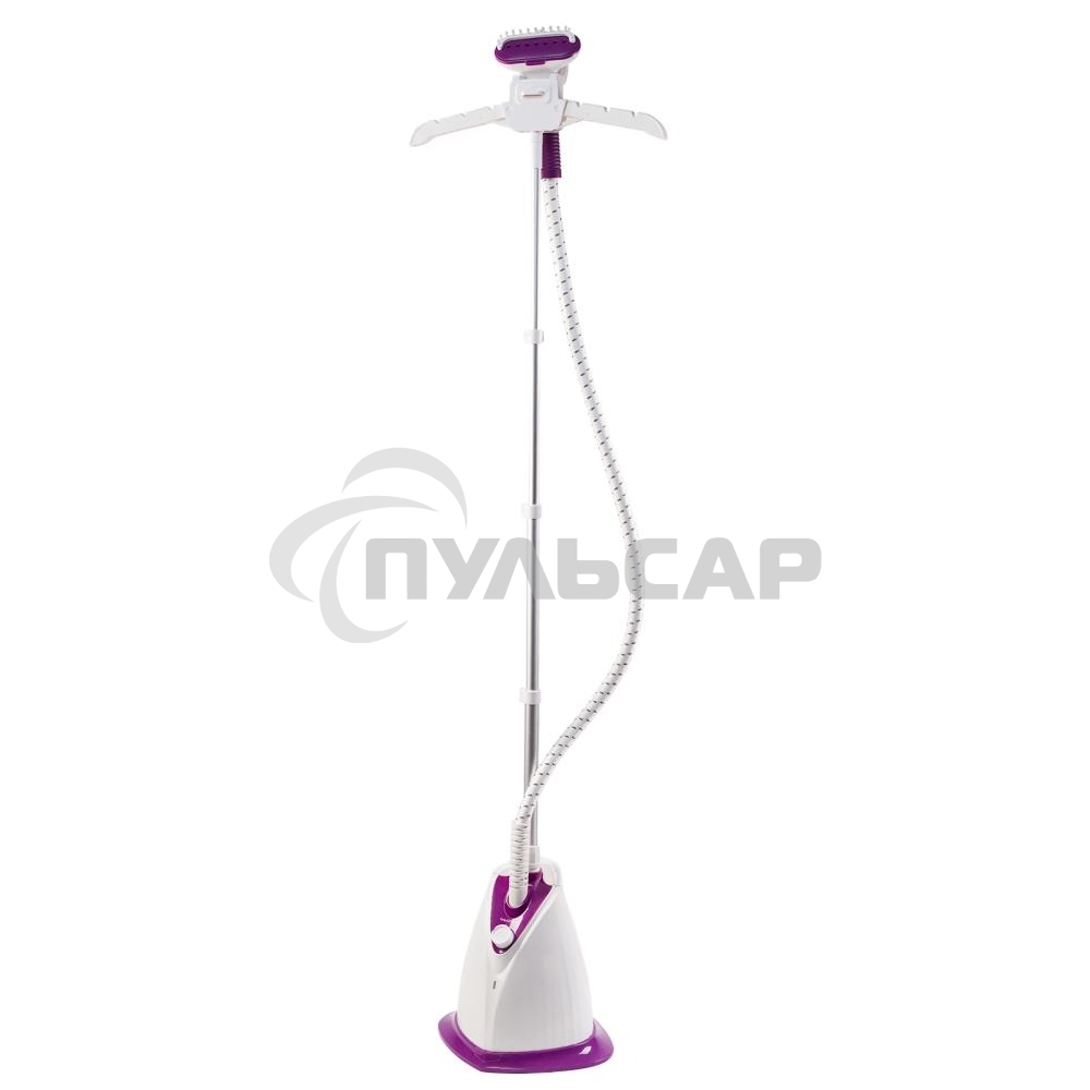 Отпариватель Galaxy Line GL 6211, белый с фиолетовым, стационарный, 2000 Вт, объем контейнера для воды 1,7 л, 3 режима отпаривания