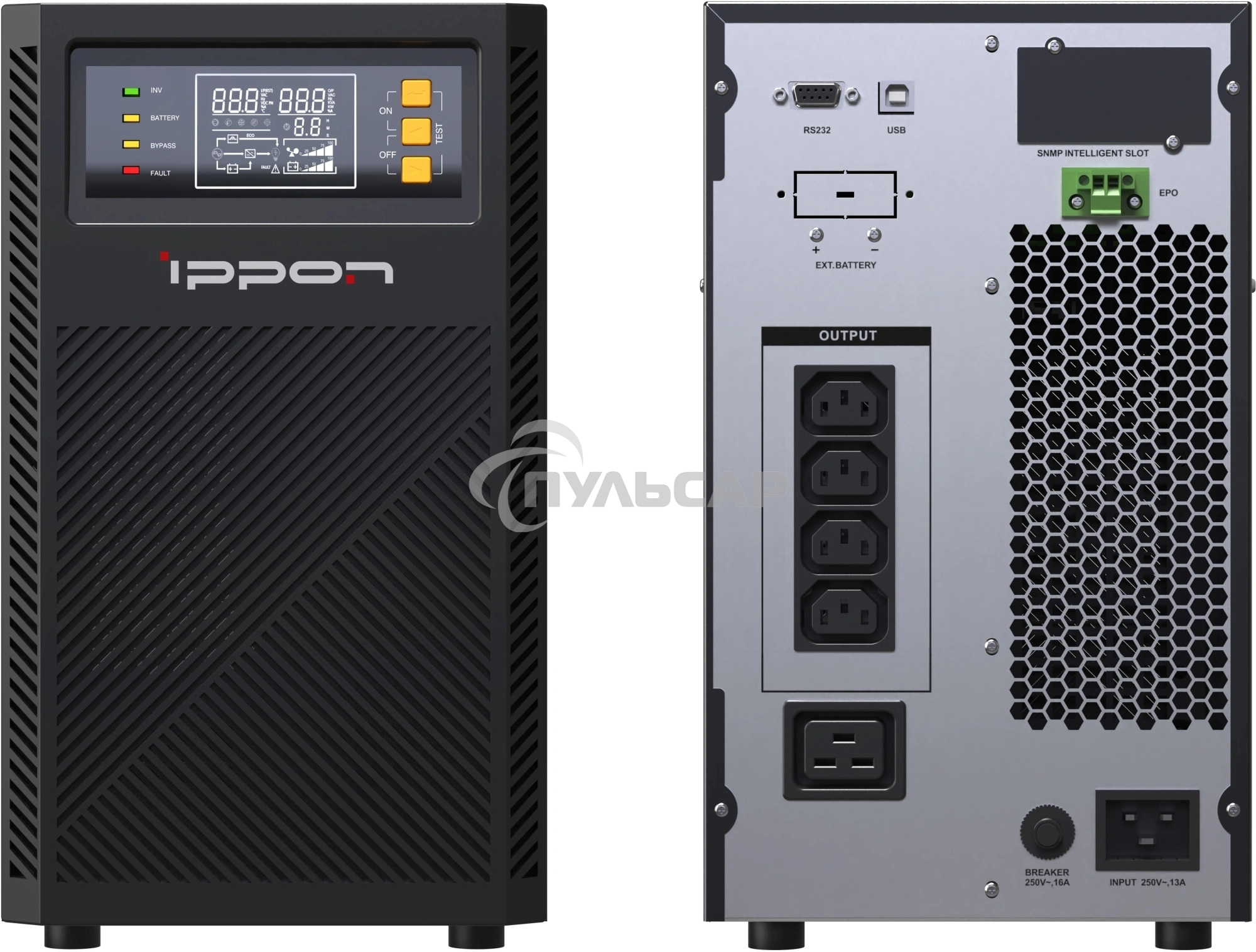 Источник бесперебойного питания Ippon Innova TA 2000 2000Вт 2000ВА черный