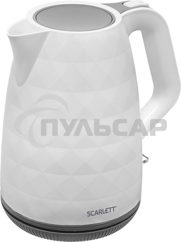 Чайник электрический Scarlett SC-EK18P49 1.7л. 2200Вт белый/серый (корпус: пластик)