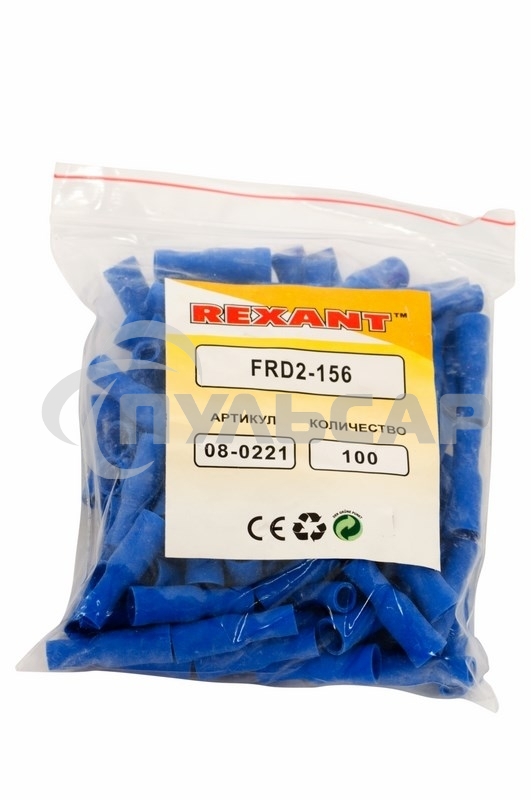 Разъем штекерный изолированный гнездо 4 мм 1.5-2.5 мм² (РШи-м 2.5-4/РШИм 2-5-4 ) синий Rexant