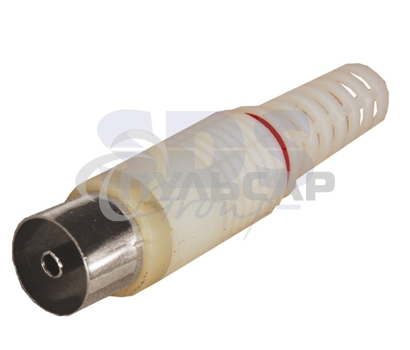 Разъем гнездо TV без пайки белый PROCONNECT