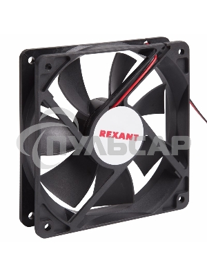 Вентилятор для корпуса Rexant RX 12025MS 24VDC черный, 120 мм, 2200 об/мин, 35 дБ, 2 pin