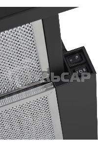 Вытяжка встраиваемая Maunfeld VS Light 50 черный, 50 см, 520 куб. м/ч, 56 дБ