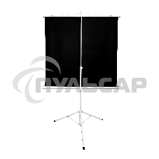 Экран 150x150см TriScreen 1:1 напольный рулонный белый84' Matt White (MW), черный корпус