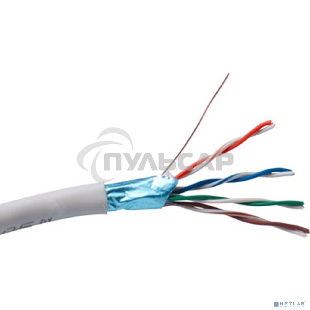 Кабель Exegate FTP 4 пары кат.5e Exegate медь, экран, 305м pullbox, серый