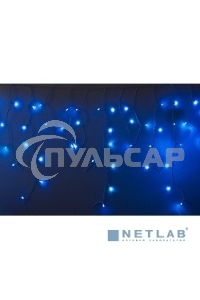 Гирлянда Neon-night Айсикл (бахрома) светодиодный, 4,8 х 0,6 м, белый провод, 230 В, диоды синие, 152 LED