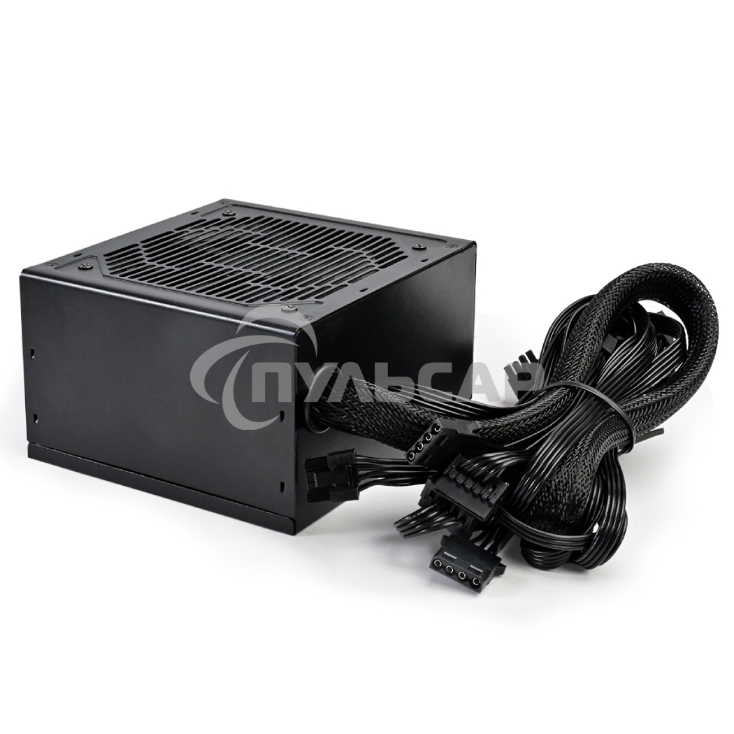 Блок питания PCCOOLER, 550W 80+ белый (ATX, ATX 2.4, Non-modular, 1x24(20+4)pin 550мм, 1xCPU*2 8(4+4)pin 610+150мм, 1xPCIe*2 8(6+2)pin 510+150мм, 2xSATA*3+MOLEX4pin*1 450+150+150+150мм, Active, 120x120мм, 140x150x86mm, APFC, OVP, SCP, OPP (140-160%, 2ms d