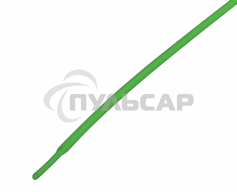 Термоусаживаемая трубка Rexant 1,0/0,5 мм, зеленая, упаковка 50 шт. по 1 м