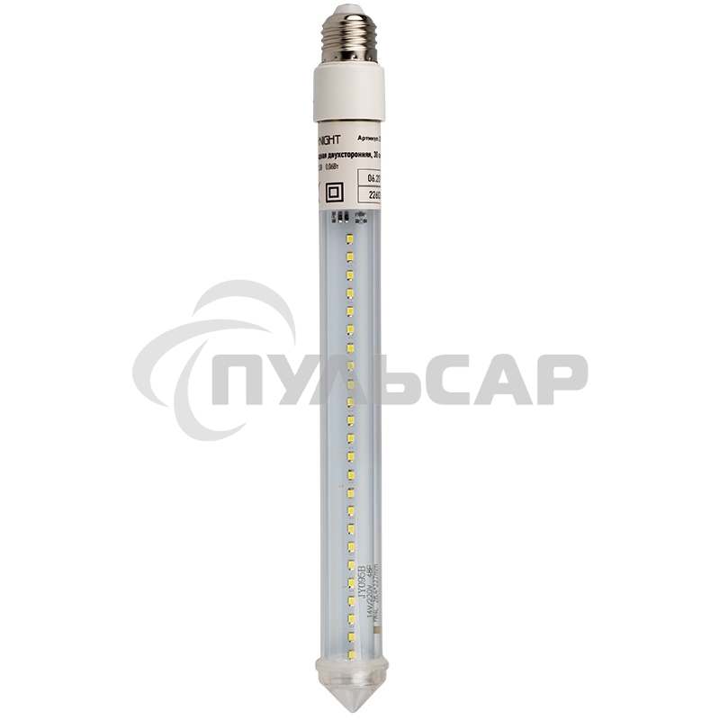 Сосулька светодиодная Neon-night 30 см, 230 В, e27, двухсторонняя, 24х2 диодов, цвет диодов белый