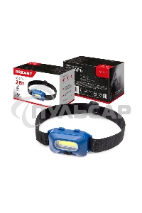 Фонарь налобный СОВ + улучшенный рефлектор, с ремнем, 3 х ААА