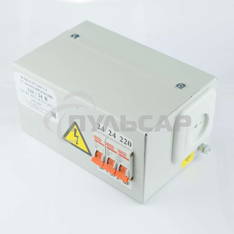 Ящик с понижающим трансформатором ЯТП 0.25 220/12В (3 авт. выкл.) Кострома ОС0000002359