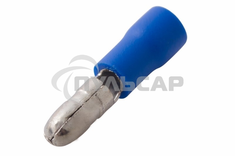 Разъем штекерный изолированный штекер 4 мм 1.5-2.5 мм² (РШи-п 2.5-4/РШИп 2-5-4) синий Rexant