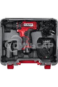 Дрель-шуруповерт ЗУБР ДШЛ-125-22, Аккумуляторная, 12В, 2 АКБ, Кейс