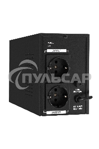 Источник бесперебойного питания (инвертор, синус, для котла) ExeGate SineTower SN-600.LCD.AVR.2SH 600VA/360W, чистая синусоида, LCD дисплей, AVR, 2*Schuko, линейно-интерактивный, черный