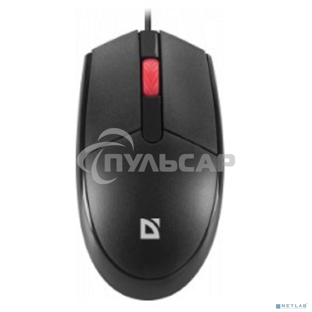 Мышь проводная Defender Delta MM-523 черный, 1000 dpi, USB, кнопки - 3