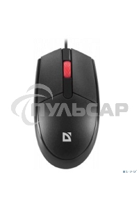 Мышь проводная Defender Delta MM-523 черный, 1000 dpi, USB, кнопки - 3