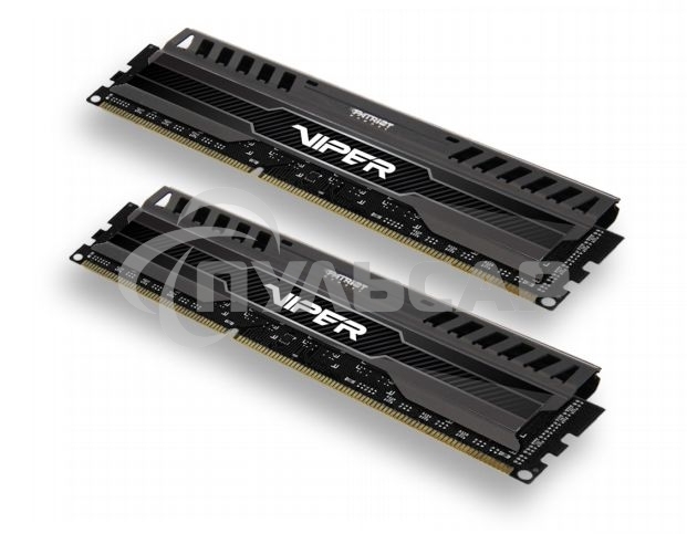 Оперативная память Patriot Viper 3, DDR3, 16Gb (2x8 Gb), 1600 MHz, CL9, DIMM, радиатор, черный