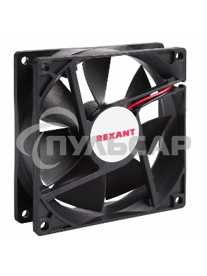 Вентилятор для корпуса Rexant RX 9225MS 24VDC черный, 92 мм, 2500 об/мин, 30 дБ, 2 pin