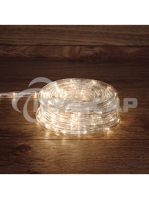 Дюралайт Neon-night LED фиксинг (2W), 24 LED/м, теплый белый, 10 м