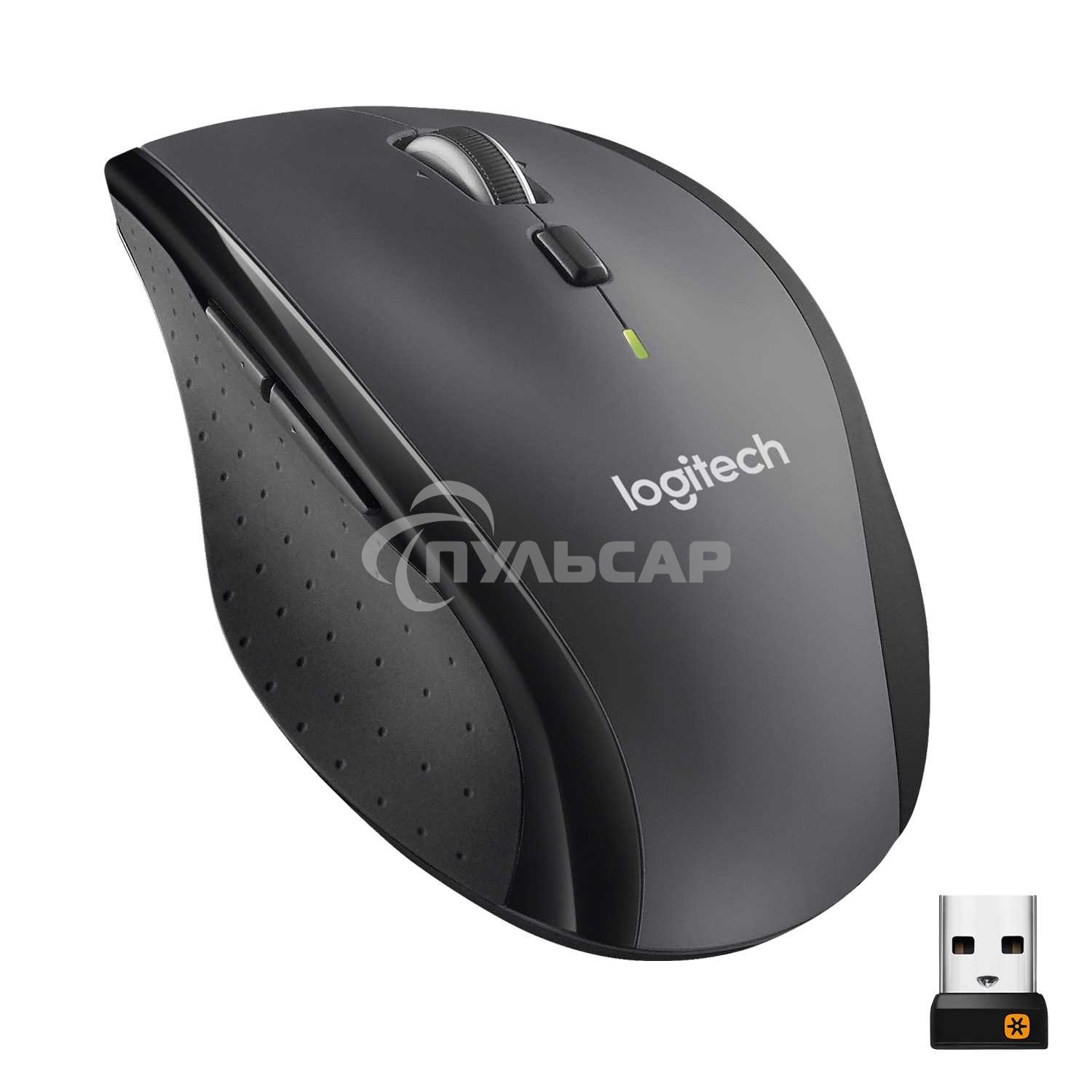 Мышь беспроводная Logitech M705 черный, 1000 dpi, радиоканал, USB, кнопки - 7