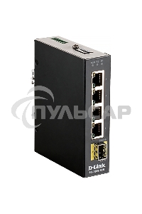 Коммутатор D-Link DIS-100G-5SW/A1A Промышленный неуправляемый коммутатор с 4 портами 10/100/1000Base-T, 1 портом 1000Base-X SFP, функцией энергосбереж