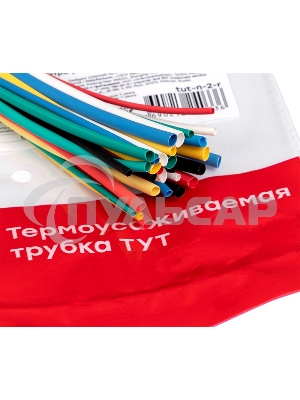 Набор трубок термоусадочных ТУТ 1/0.5; 1.5/0.75; 2/1; 2.5/1.25; 3/1.5 (6 цветов по 5шт 100мм) PROxima EKF tut-n-2-r