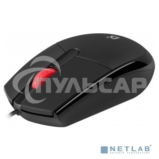 Мышь проводная Defender Delta MM-523 черный, 1000 dpi, USB, кнопки - 3