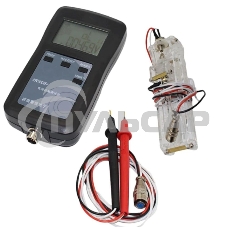Измеритель внутреннего сопротивления аккумуляторов YR1035+ со щупами + держатель для емкостей