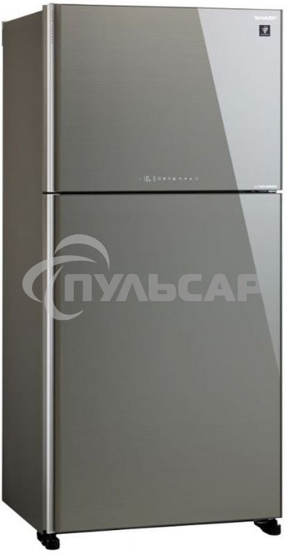 Холодильник Sharp SJ-XG60PGSL серебристый двухкамерный 422/178 л морозилка сверху, No Frost
