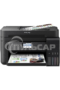 МФУ Epson L6190 (C11CG19404), 4-цветный струйный СНПЧ принтер/сканер/копир/факс A4, 33 (20 цв) стр/мин, 4800x1200 dpi, ADF30, дуплекс, подача: 250 лист., вывод: 30 лист., USB, Wi-Fi, Wi-Fi Direct, Epson Connect, печать фотографий, печать без полей, сенсор