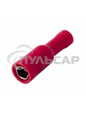 Разъем штекерный изолированный гнездо 4 мм 0.5-1.5 мм² (РШи-м 1.5-4/РШИм 1,25-5-4) красный Rexant