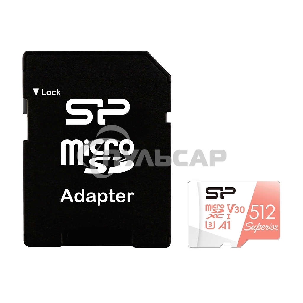 Флеш карта microSD 1Tb Silicon Power Superior A1 microSDXC Class 10 UHS-I U3 100/80 Mb/s (SD адаптер)