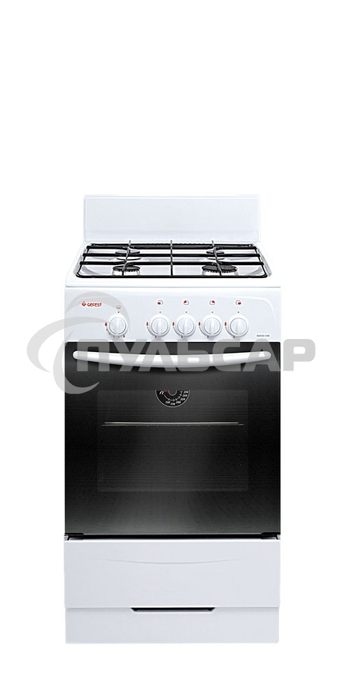 Плита газовая Gefest ПГ 3200-08 К33 белый, конфорок 4 шт, духовка 42 л, 50 см x 85 см x 53 см
