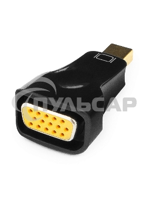 Переходник miniDisplayPort - VGA, Cablexpert A-mDPM-VGAF-01, 20M/15F, черный, пакет