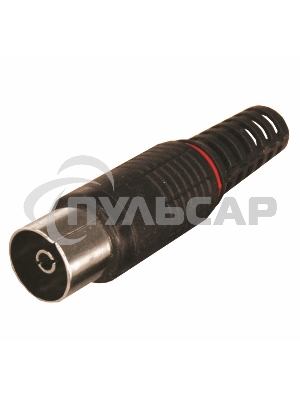 Разъем гнездо TV без пайки черный PROCONNECT