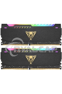 Оперативная память Patriot Viper Steel, DDR4, 32Gb (2x16Gb), 3200MHz, CL18, DIMM, с радиатором, RGB, черный