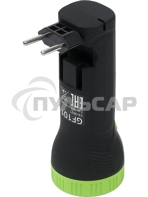 Фонарь ручной модель Gauss GFL101 1W 50lm lead acid 250mAh LED 1/10/120
