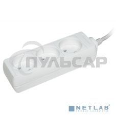 Удлинитель 3х1.5м без заземл. 10А IP20 У3 2P ИЭК WYP10-06-03-01-N