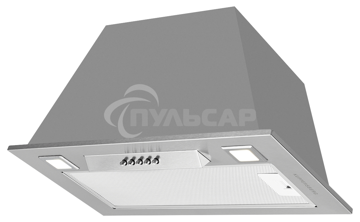 Вытяжка встраиваемая Kuppersberg Inlinea 60 X нержавеющая сталь, 52.5 см, 1300 куб. м/ч, 41 дБ