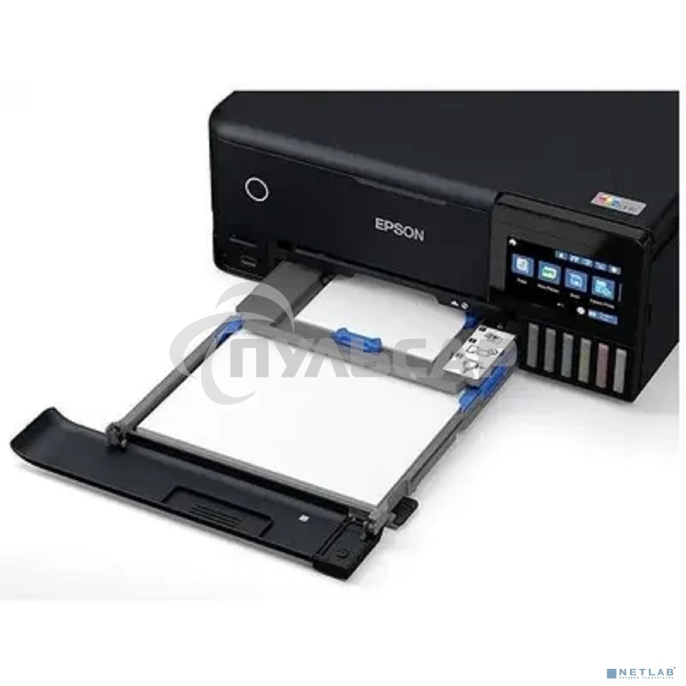 МФУ струйное Epson EcoTank L8160 (C11CJ20503) черный, A4, ч/б печ. 16 стр/мин., цв. печ. 12 стр/мин., 5760x1440 DPI, USB, Wi-Fi, Ethernet