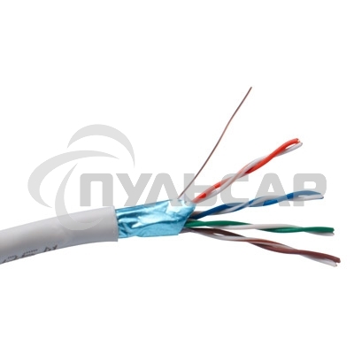 Кабель Exegate FTP 4 пары кат.5e Exegate медь, экран, 305м pullbox, серый