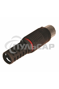 Разъем гнездо TV без пайки черный PROCONNECT