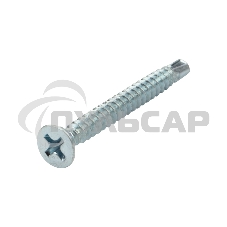 Саморез оконный KRANZ сверло, 3.9х38, белый цинк, короб (500 шт./уп.)