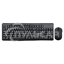 Комплект клавиатура + мышь Oklick/Оклик 225M клав:черный мышь:черный USB беспроводная Multimedia