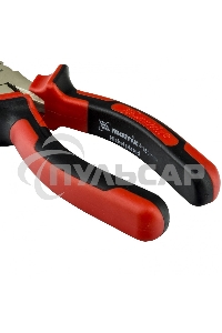 Длинногубцы Matrix NICKEL, 180 мм, изогнутые никелированные, двухкомпонентные рукоятки