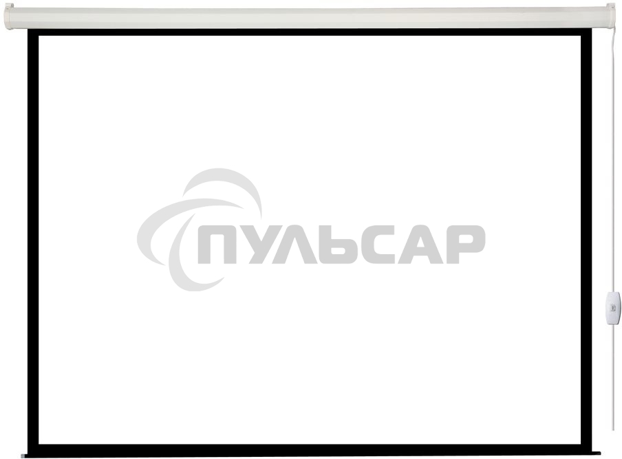 Экран с электроприводом Lumien Eco Control 183x244 см (раб. область 175х236 см) Matte White черная кайма по периметру 4:3