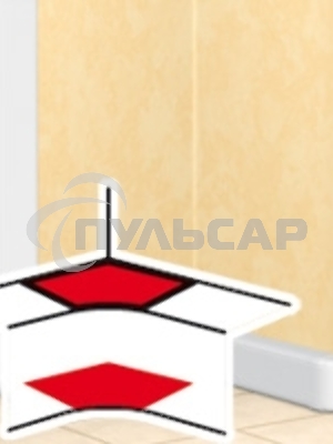 Угол внутренний LEGRAND 010602 Угол внутренний, переменный от 80° до 100°, для кабель-канала 80х50мм