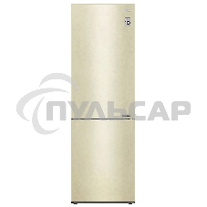 Холодильник LG GA-B509CECL бежевый, двухкамерный, 277/107л, морозилка снизу, No Frost