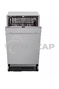 Встраиваемая посудомоечная машина DeLonghi DDW 06S Basilia, серебристый, 44.8 см, 9 компл., 49 дБ, класс A++